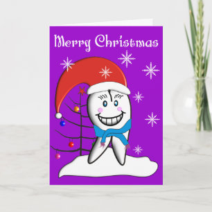 Cartes Pour Fêtes Annuelles Dentist Christmas Toot CardsWith Tooth Decorations
