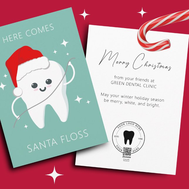 Cartes Pour Fêtes Annuelles Dentist Dental Joyeux Noël (Dental clinic Christmas Card)