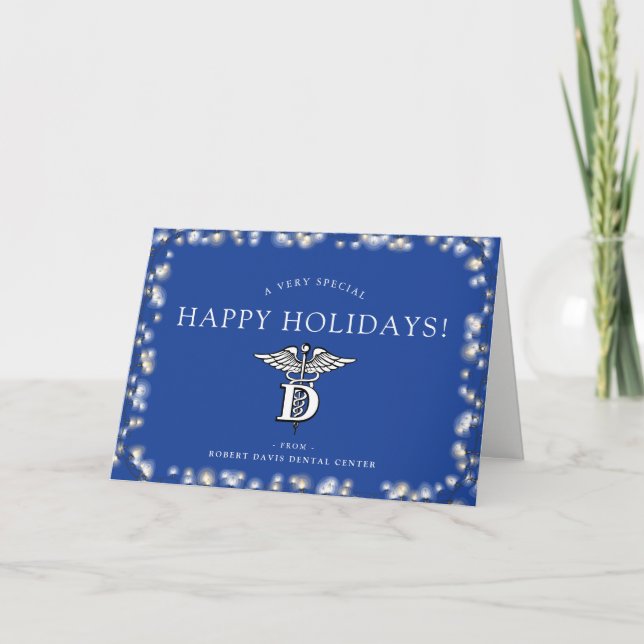 Cartes Pour Fêtes Annuelles Dentist Office Personnalisé Joyeux Fêtes (Devant)