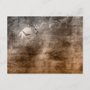 Cartes Pour Fêtes Annuelles Déplaisant Antique Regards Oiseaux et Ecriture Hal