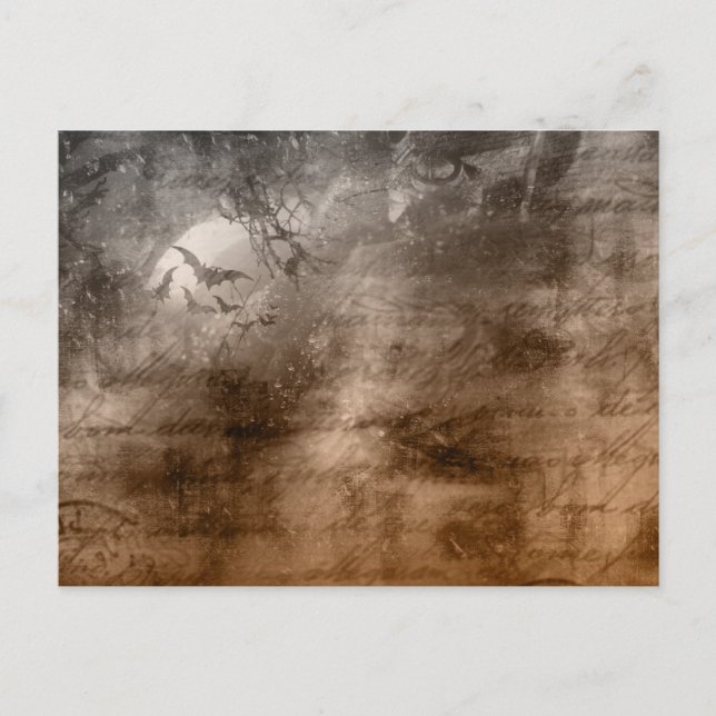 Cartes Pour Fêtes Annuelles Déplaisant Antique Regards Oiseaux et Ecriture Hal (Devant)