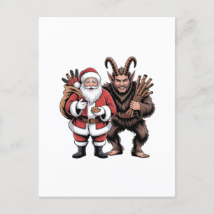 Cartes Pour Fêtes Annuelles Déplaisant Funror Horreur Père Noël Krampus Noël