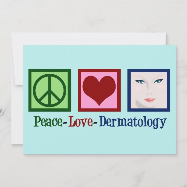 Cartes Pour Fêtes Annuelles Dermatologie de la paix (Devant)