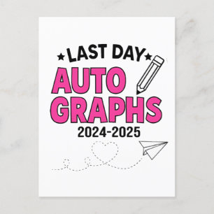 Cartes Pour Fêtes Annuelles Derniers Jours d'Autographes 2024-2025 Remise des