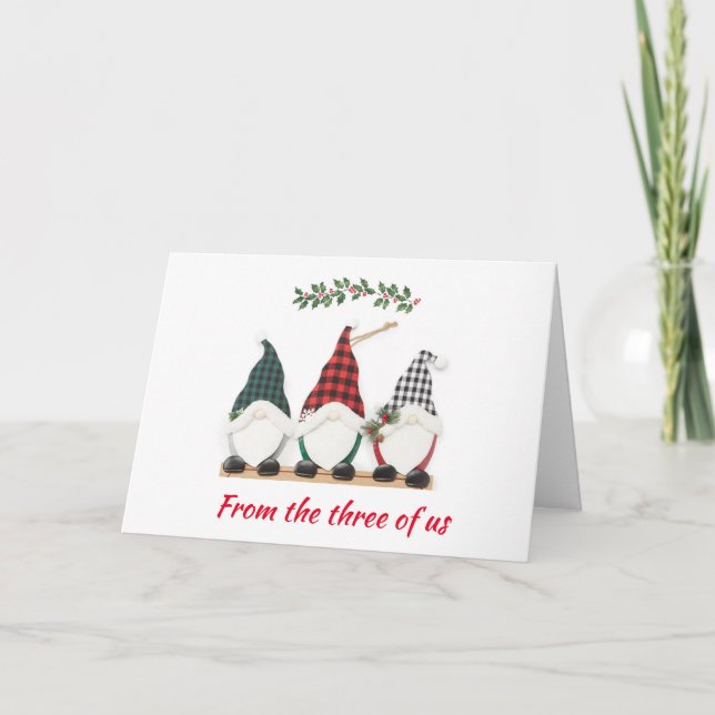 CARTES POUR FÊTES ANNUELLES DES 3 D'ENTRE NOUS=SOUHAITS DE JOIE (Devant)