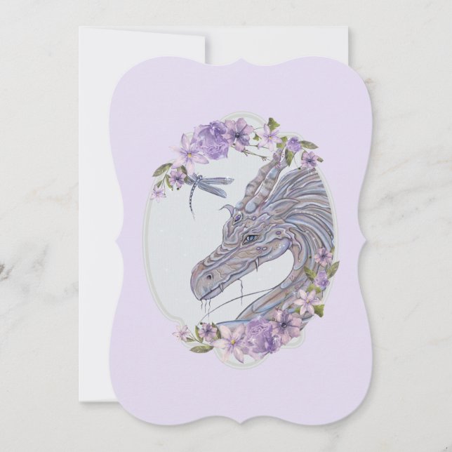 Cartes Pour Fêtes Annuelles Des amis peu probables dragon et dragon (Devant)