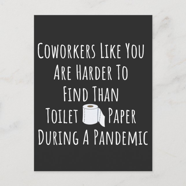 Cartes Pour Fêtes Annuelles Des Cotravailleurs Comme Vous Sont Plus Difficiles (Devant)