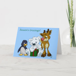 Cartes Pour Fêtes Annuelles Des petits de Noël, des Bonnes Fêtes !