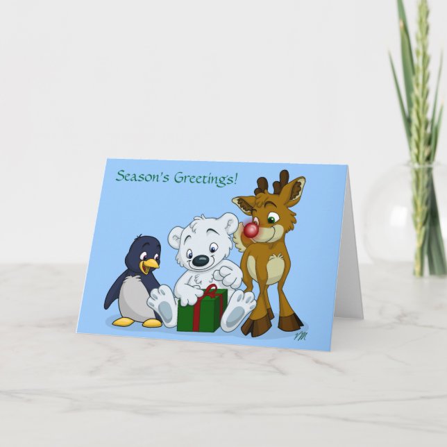Cartes Pour Fêtes Annuelles Des petits de Noël, des Bonnes Fêtes ! (Devant)