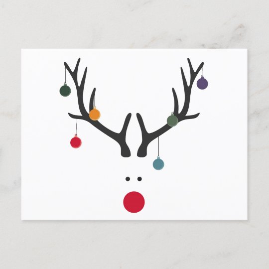 Cartes Pour Fêtes Annuelles Des rennes de Noël abstraits et amusants Cartes Pour Fêtes Annuelles Des rennes de Noël abstraits et amusants