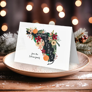 Cartes Pour Fêtes Annuelles Des voeux Chaleureux De Floride