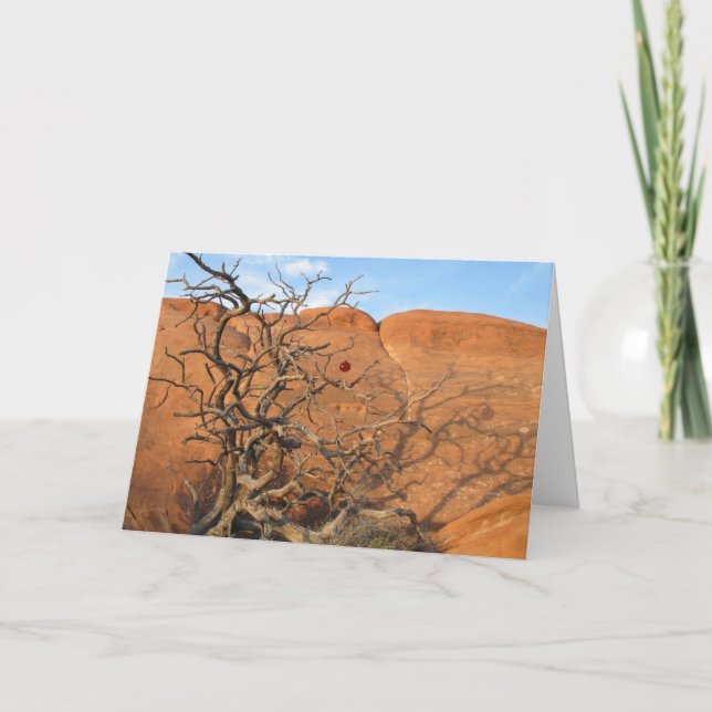 Cartes Pour Fêtes Annuelles Désert Tannenbaum (Devant)