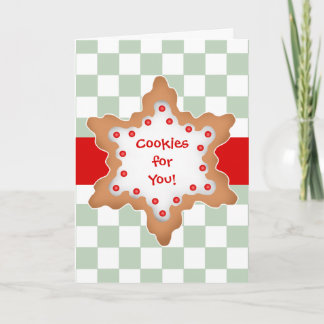 Cartes Pour Fêtes Annuelles Design de biscuit étoile de Noël