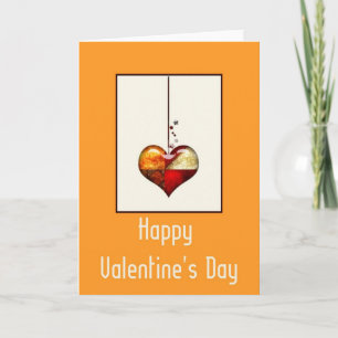 Cartes Pour Fêtes Annuelles Design de coeur moderne 1 Heureuse Sainte-Valentin