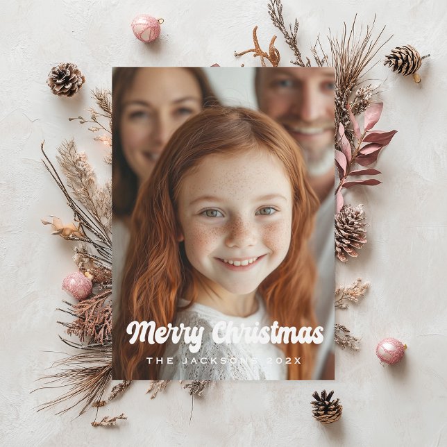 Cartes Pour Fêtes Annuelles Design de Noël super Retro Joyeux (Créateur téléchargé)