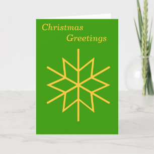 Cartes Pour Fêtes Annuelles design graphique minimaliste étoile or pour noël