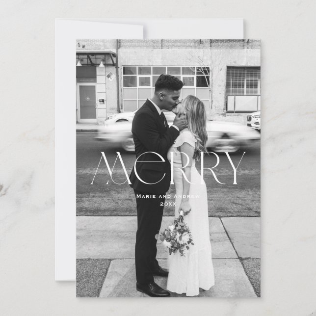 Cartes Pour Fêtes Annuelles Design moderne Merry Holiday (Devant)