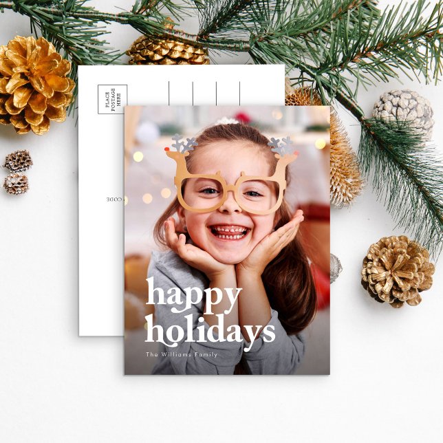 Cartes Pour Fêtes Annuelles Design moderne Noël 1 photo (Créateur téléchargé)