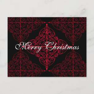 Cartes Pour Fêtes Annuelles Design ornemental de Noël gothique élégant