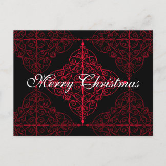 Cartes Pour Fêtes Annuelles Design ornemental de Noël gothique élégant