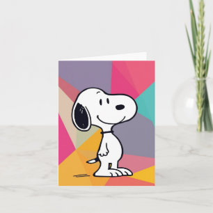 Cartes Pour Fêtes Annuelles Dessin animé de bichon joueur Art géométrique Pop
