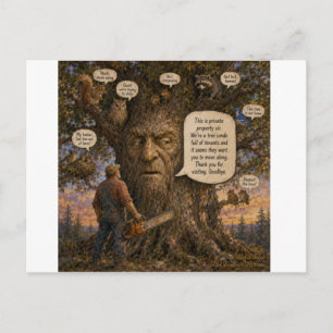 Cartes Pour Fêtes Annuelles Dessin animé de locataires de condo arbre – La nat