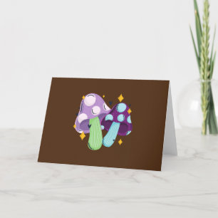 Cartes Pour Fêtes Annuelles Dessin de champignon