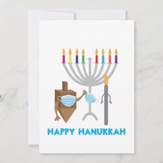 Cartes Pour Fêtes Annuelles Dessus et bougie avec masque