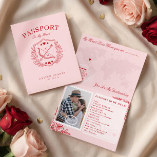 Cartes Pour Fêtes Annuelles Destination Passeport pour mon cœur la Saint-Valen