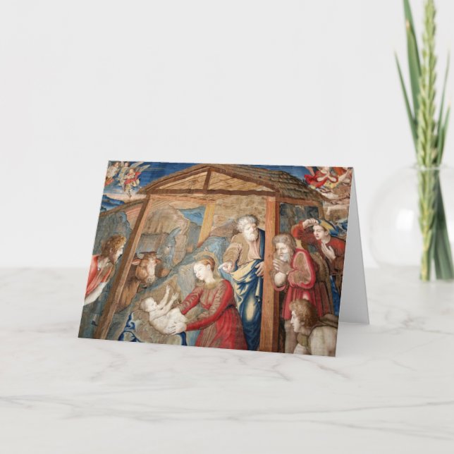 Cartes Pour Fêtes Annuelles Détail de la naissance du Christ Tapestry (Devant)