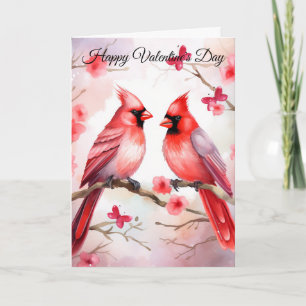 Cartes Pour Fêtes Annuelles Deux cardinaux de la Saint-Valentin