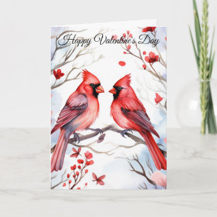 Cartes Pour Fêtes Annuelles Deux cardinaux de la Saint-Valentin