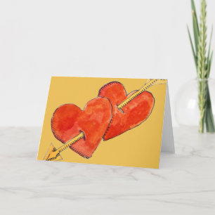 Cartes Pour Fêtes Annuelles Deux coeurs - flèche 2011