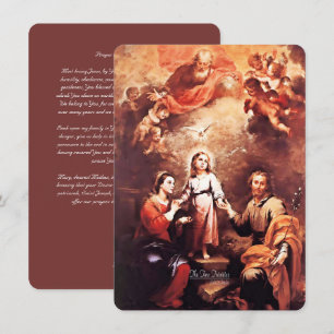 Cartes Pour Fêtes Annuelles Deux trinités avec prière