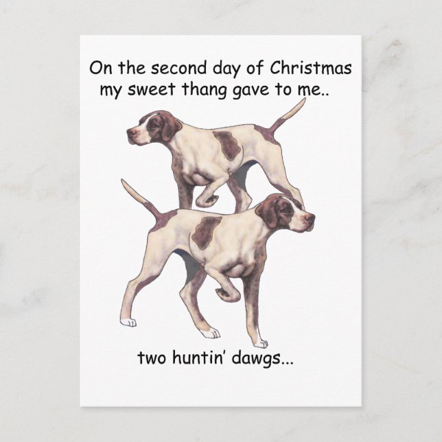 Cartes Pour Fêtes Annuelles Deuxième Noël de plouc de jour (Devant)