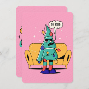 CARTES POUR FÊTES ANNUELLES DÉVELOPPEMENT D'ILLUSTRATION DE NOËL GRUMPY