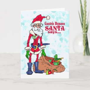Cartes Pour Fêtes Annuelles Déviation gastrique Père Noël