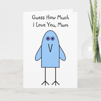 Cartes Pour Fêtes Annuelles Devine Combien Je T'Aime, Maman