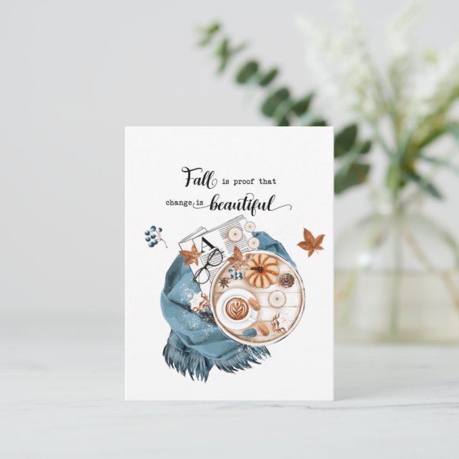 Cartes Pour Fêtes Annuelles Devis d'automne (Debout devant)