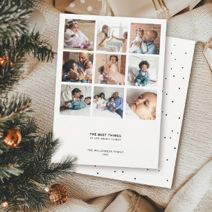 Cartes Pour Fêtes Annuelles Devis moderne minimal 9 Collage photo multiple