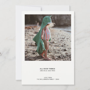 Cartes Pour Fêtes Annuelles Devis moderne minimal Devis photo simple