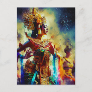 Cartes Pour Fêtes Annuelles Dewi Tari (Déesse Danse)