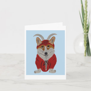 Cartes Pour Fêtes Annuelles Diable Corgi