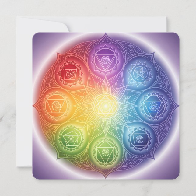 Cartes Pour Fêtes Annuelles Die 7 Chakren´9 (Devant)
