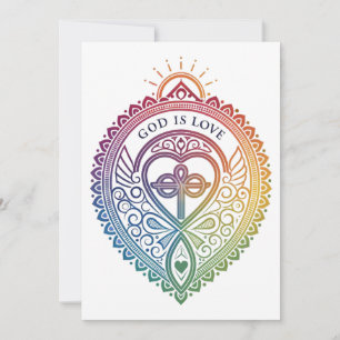 CARTES POUR FÊTES ANNUELLES DIEU EST AMOUR