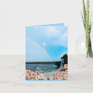 Cartes Pour Fêtes Annuelles Dieu est très créatif plié