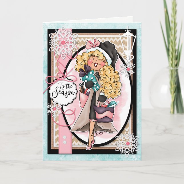 Cartes Pour Fêtes Annuelles Digi Doodles This Season Shopping Spree (Devant)