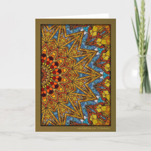 Cartes Pour Fêtes Annuelles Digital Desert Mandala