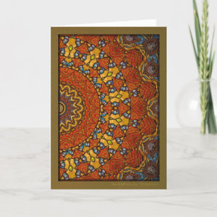 Cartes Pour Fêtes Annuelles Digital Earthy Mandala