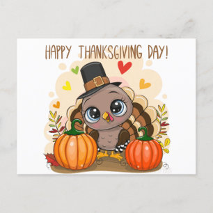 Cartes Pour Fêtes Annuelles Dinde de Thanksgiving